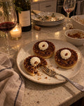 Salted caramel pecan tarts after a dinner party